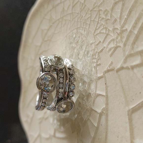 Macy's 925 Plated Cz Ring - Picture 2 of 2